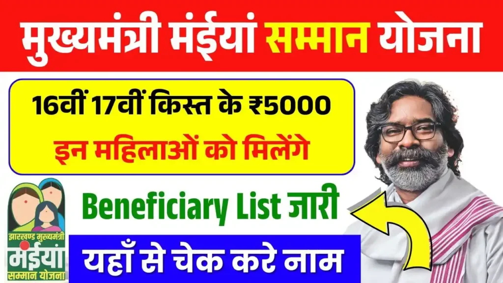 Maiya Samman Yojana Beneficiary List